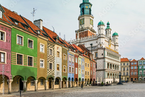 Historic town hall architecture in Poznan photo
