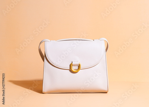 woman leather fashion bag photo