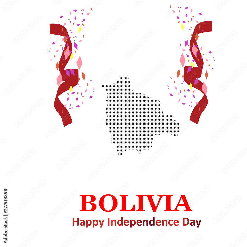 vector festive illustration of independence day in Bolivia celebration on August 6. vector design elements of the national day. holiday graphic icons. National day vector festive illustration of independence day in Bolivia celebration on August 6. vector design elements of the national day. holiday graphic icons. National day