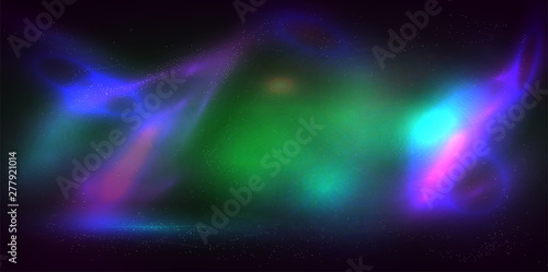 Cosmic Galaxy Background with nebula, stardust and bright shining stars. vector abstract illutration. © Lereen