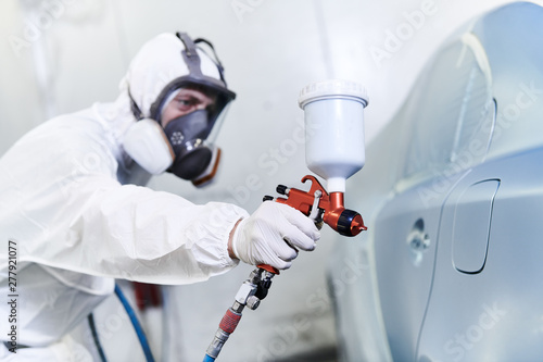 car painting in chamber