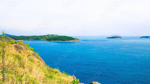 View of the Andaman Sea at the Cape  Krating Mountain  Rawai  Phuket  Thailand