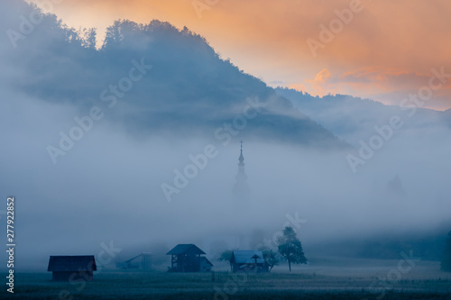 morning fog in river valley Sava Bohinjka, Slovenia © Richard Semik