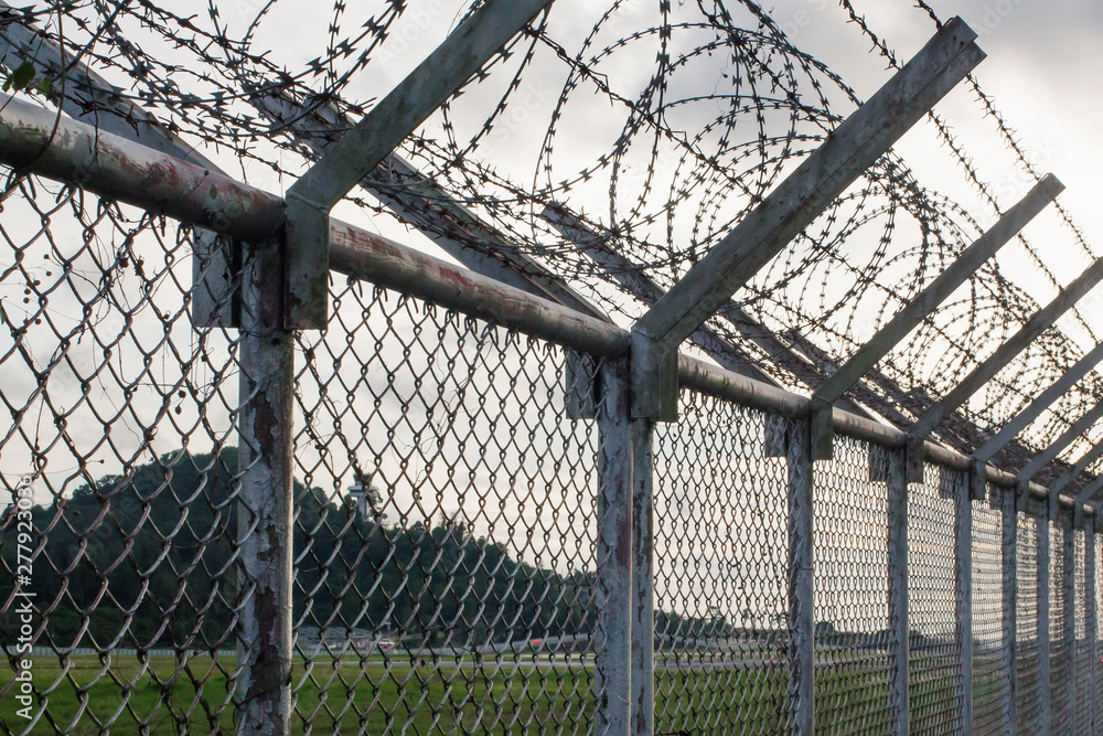 Background War Net Barrier Barbed Wire Conflict in Phuket Thailand Background War Net Barrier Barbed Wire Conflict in Phuket Thailand