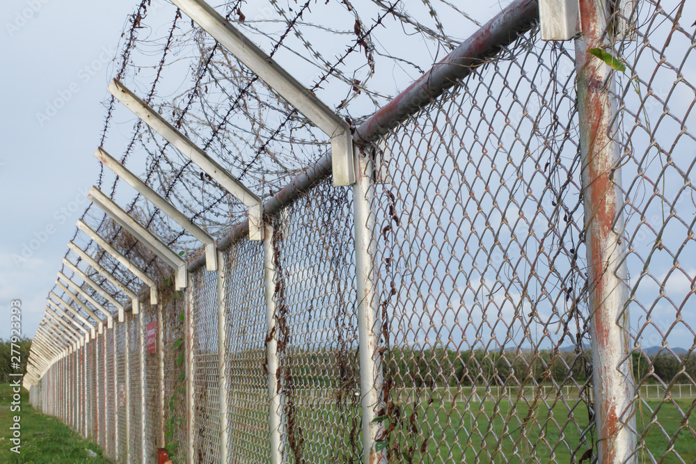 Background War Net Barrier Barbed Wire Conflict in Phuket Thailand Background War Net Barrier Barbed Wire Conflict in Phuket Thailand