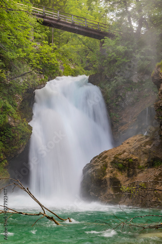 Sum waterfall in Triglav natural park  Slovenia