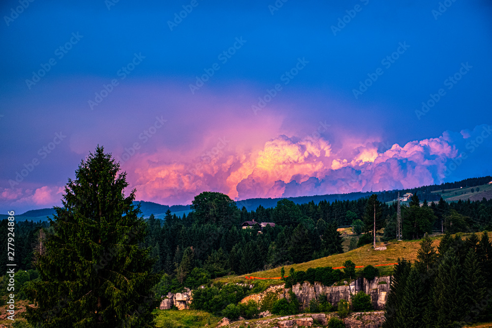 Fototapeta premium quarries and storm