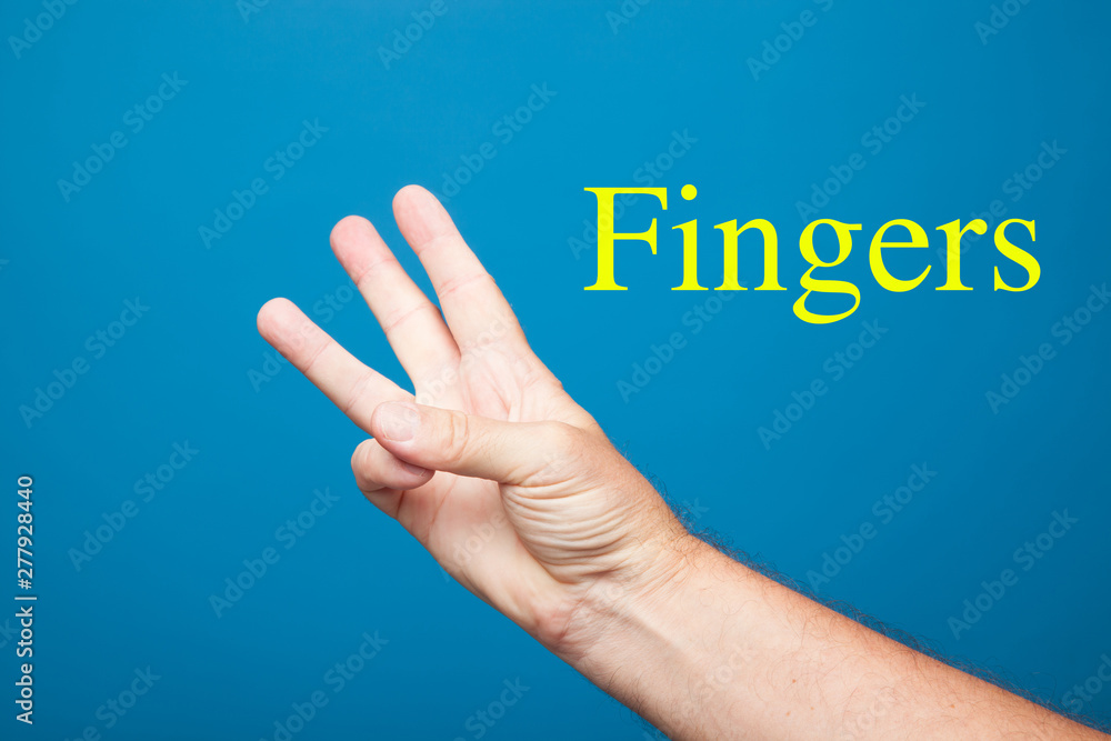 Dedos de la mano haciendo signos numéricos, expresando ideas con la mano.
