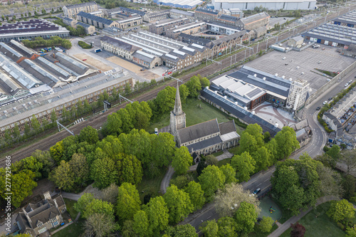 Aerial view of swindon taken by CAA  approved operator.