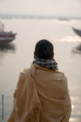 Varanasi Monk by the Ganga © Frankie