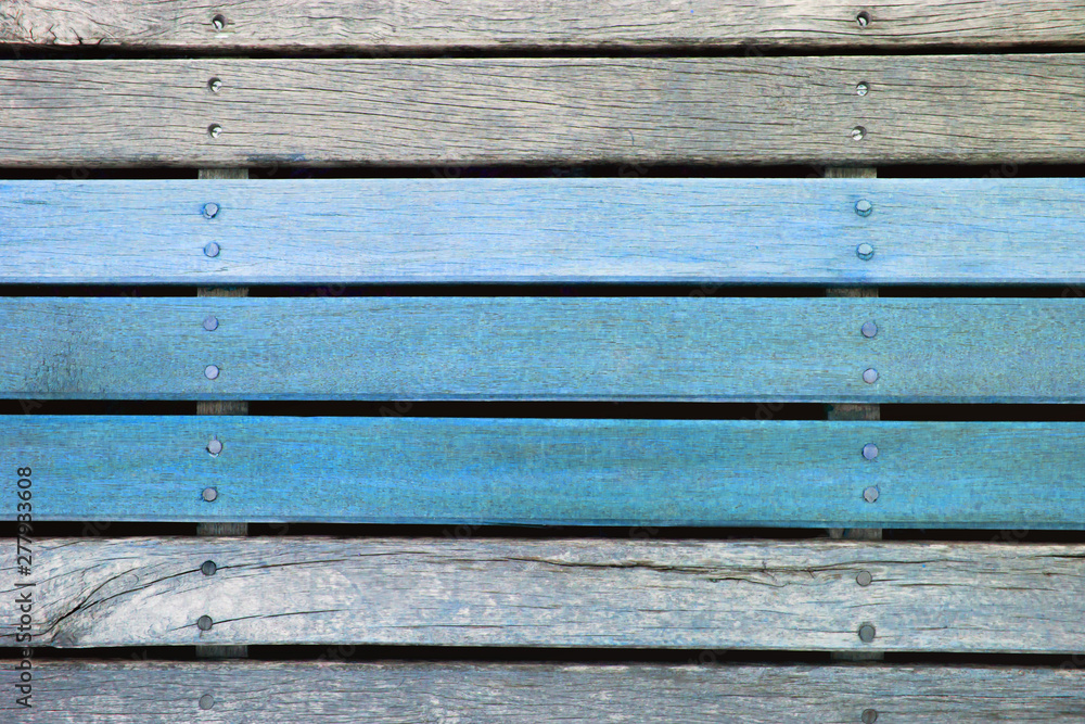 Wood old soft Background Texture near sea  Abstract blue tone