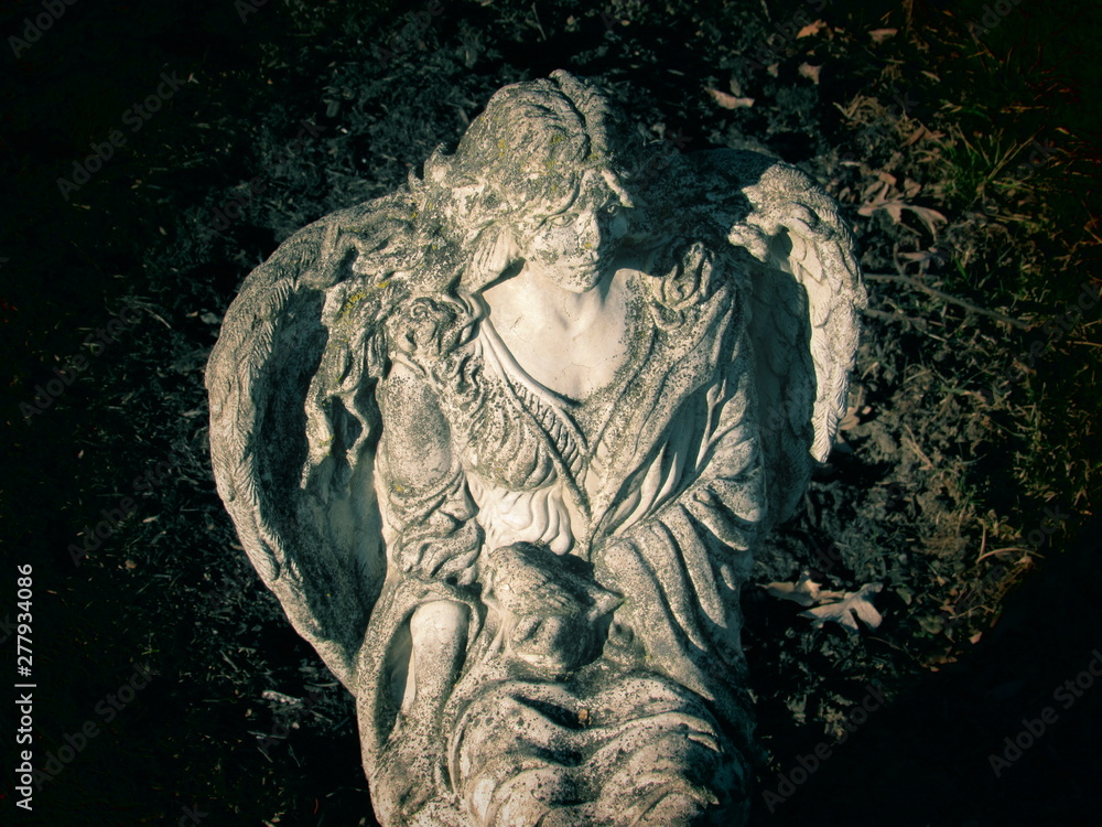 Creepy Angel Statue Stock Photo Adobe Stock