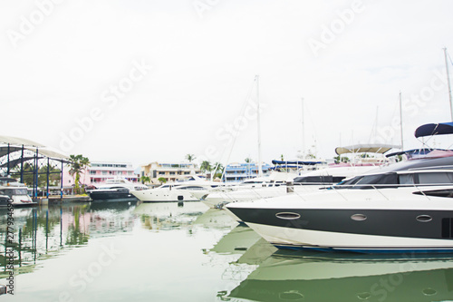 Royal Phuket Marina tourism and generalr,It is the most beautiful port,Can go to many islands, such as James Bond Island,Phi Phi,Koh Hong,Heaven of Andaman in Phuket Thailand,12 June 2018.