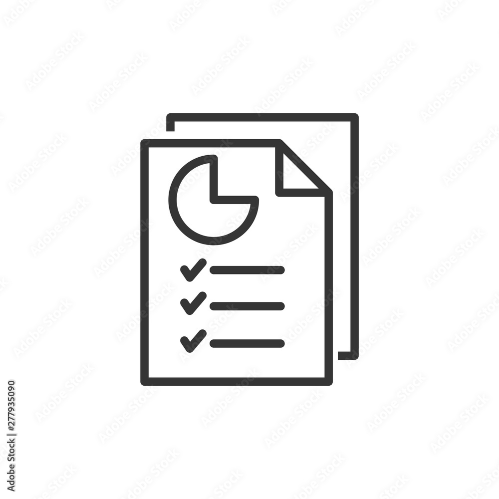 Document like auditing. Scrutiny, annual verification, info. flat style quality sign or success proven symbol vector sign isolated on white background illustration for graphic and web design. Document like auditing. Scrutiny, annual verification, info. flat style quality sign or success proven symbol vector sign isolated on white background illustration for graphic and web design.