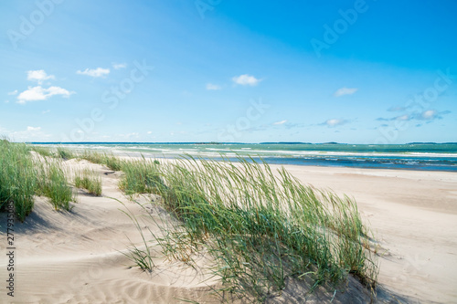 Beautiful sandy beach Yyteri at summer  in Pori  Finland