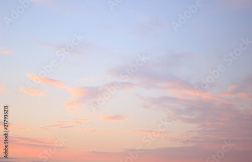 beautiful sky and clouds in the sunset light © ju_terno