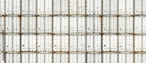 Containers refrigerators. Panorama. Background, texture.