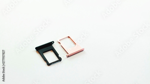 The SIM tray black and pink is used by the manufacturer. In the shop Real place  white background clear