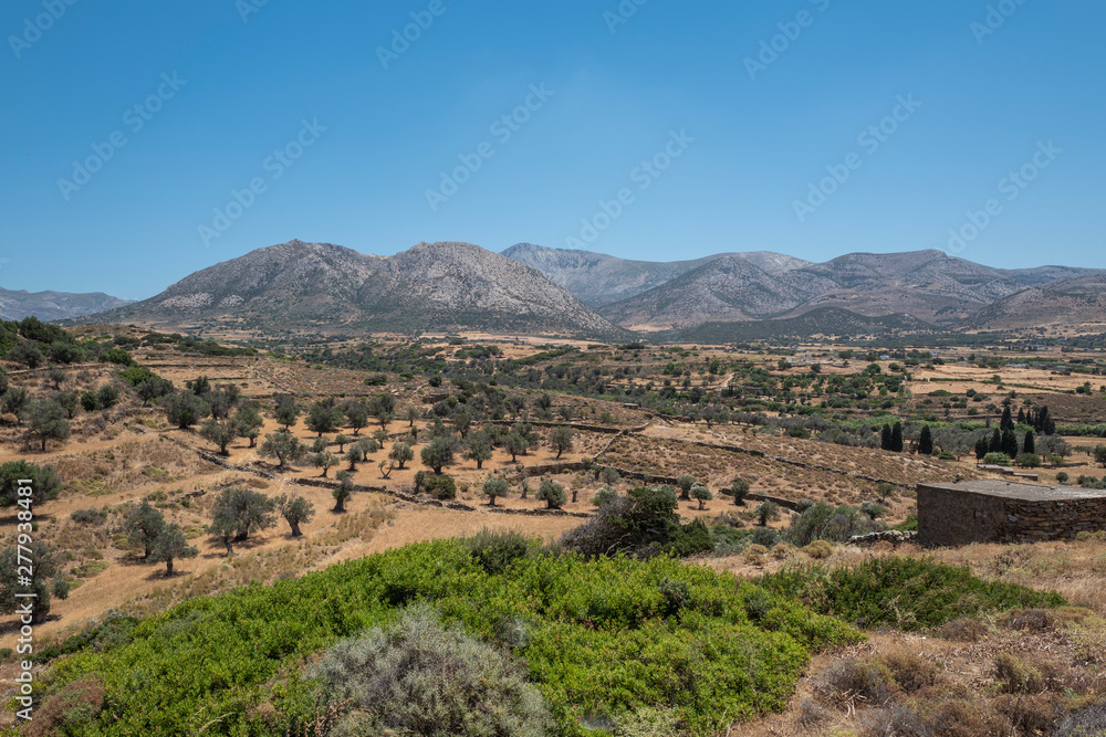 Panorama griechische Insel Kykladen Naxos