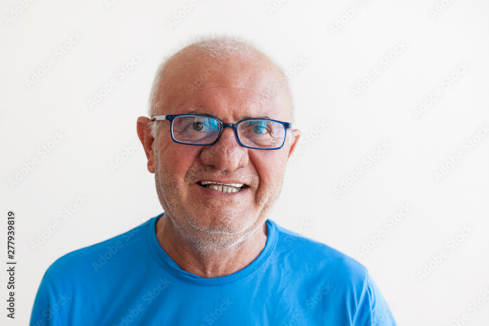 Elderly man face expression concept Elderly man face expression concept