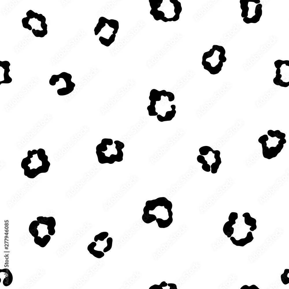 Illustration of seamless leopard pattern. Animal print Illustration of seamless leopard pattern. Animal print