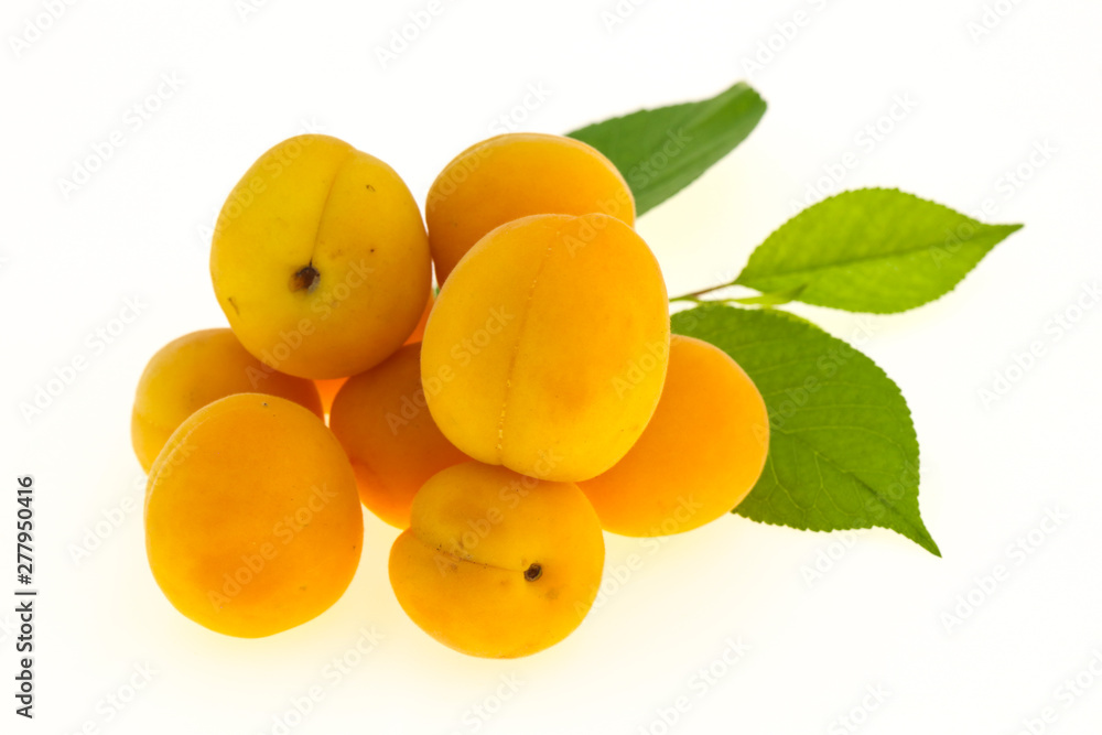 Ripe tasty sweet apricots heap Ripe tasty sweet apricots heap