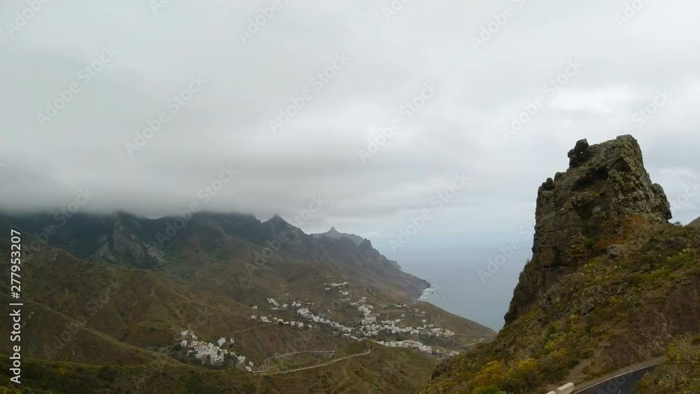 cloudy and foggy landscape in anaga mountains cloudy and foggy landscape in anaga mountains