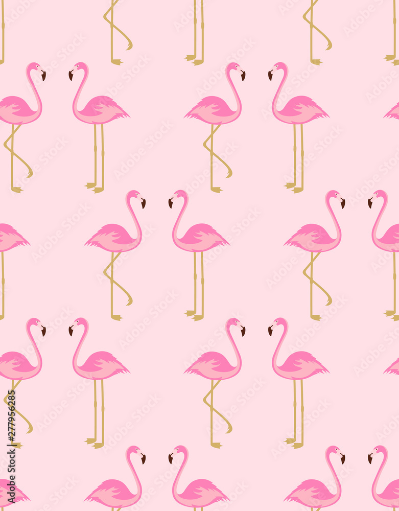 cartoon flamingo seamless pattern cartoon flamingo seamless pattern
