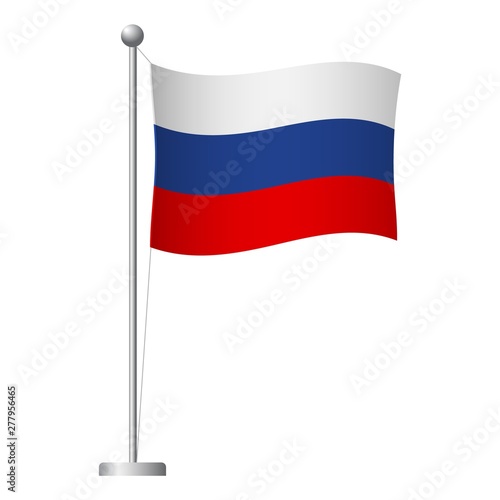 russia flag on pole icon Free Download russia flag on pole icon - GFXLoad