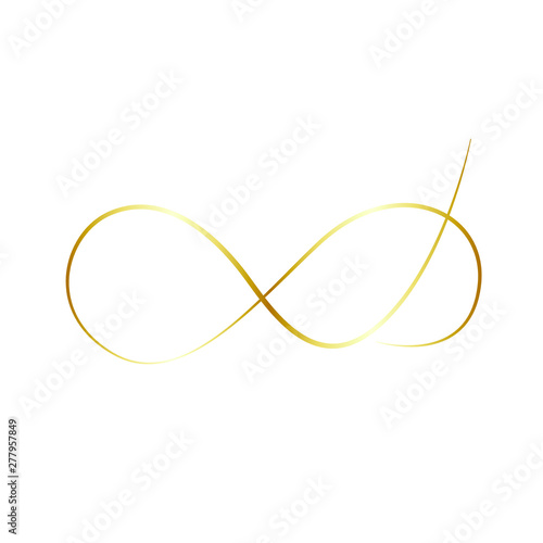 Elegant infinity sign, vector illustration