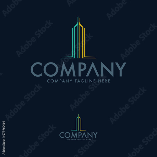 Creative Architecture  Tower and Real Estate Logo Template
