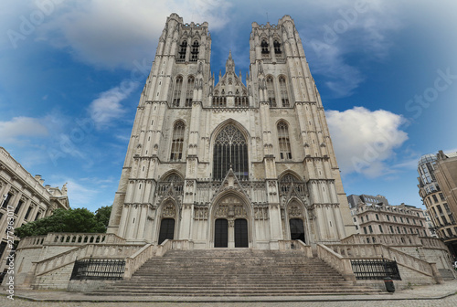 Cathedral of St. Michael Roman Catholic church on the Treurenberg Hill in Brussels.