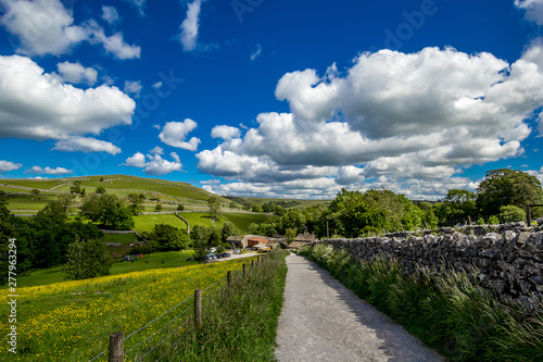 A path to Malham Cove Yorkshire Dales National Park Tourist Attraction, England, UK