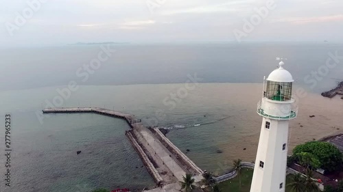 LightHouse VERVAARDIGO DOOR DE FIRMA L.I.E.N.T.H.O.V.E.N & c.o s CRAVENHAGE HOLLAND 1885 in Indonesia Mercusuar Anyer Onder De Regeering Van Z.M. Willem III Koning Der Nederlanden photo