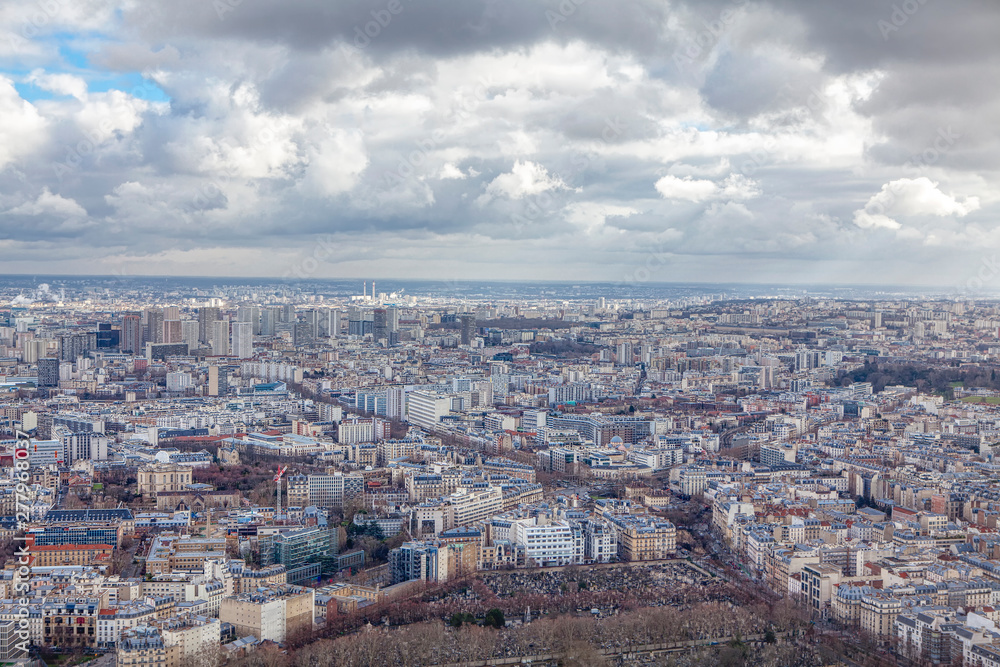 Panorama of Paris , France capital city 