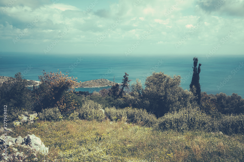 Mediterranean sea as seen from Zante Island
