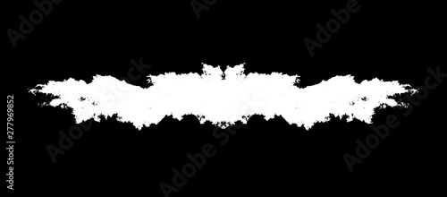 White rough hole in black, header, footer, copy space