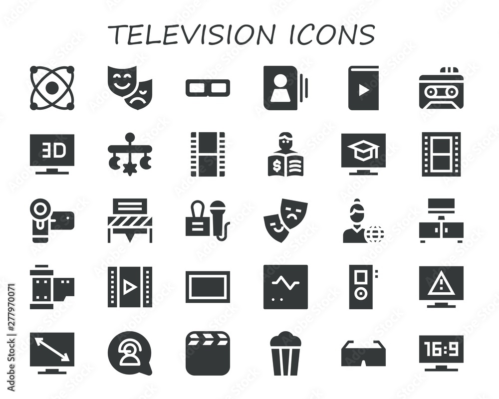 television icon set