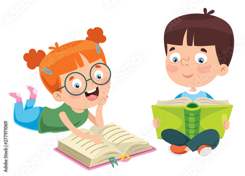 Vector Illustration Of Children Education