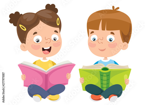Vector Illustration Of Children Education