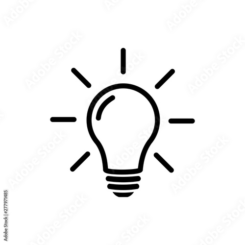 Light Bulb icon vector symbol illustration