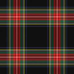 Fototapete Tartanmuster Royal Stewart Tartan in Leuchtrot  © mityay_pg