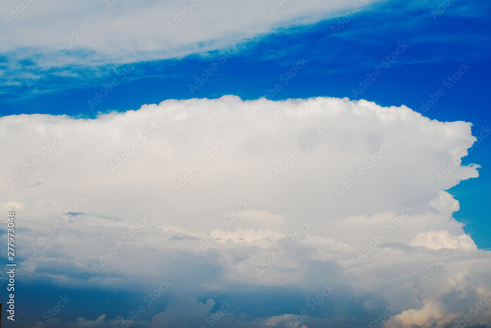 Fototapeta premium Clouds located over Oklahoma in Summer