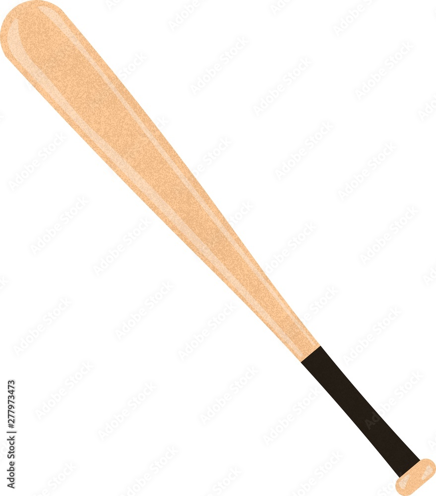 Baseball Bat Vector Grained Baseball Bat Vector Grained