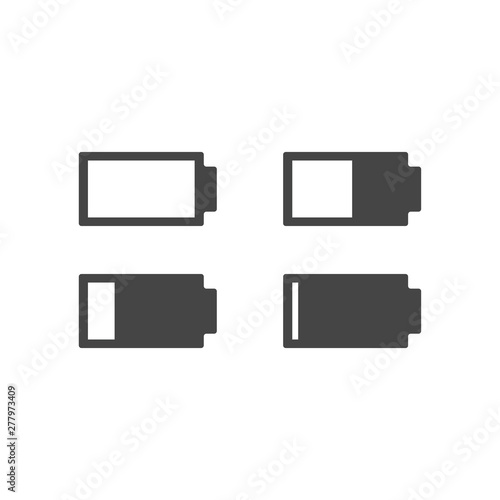 Batteries vector icon, vector illustration. Charging battery symbol. © Matias