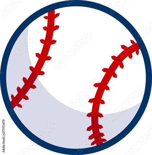 Baseball Vector with Shadow