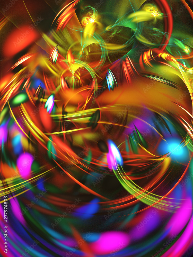 rainbow abstract fractal background 3d rendering illustration rainbow abstract fractal background 3d rendering illustration