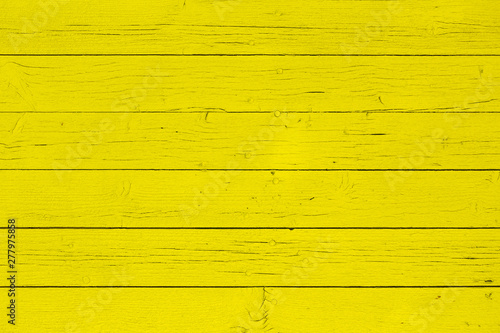 Wallpaper Mural Wooden wall background, yellow color Torontodigital.ca
