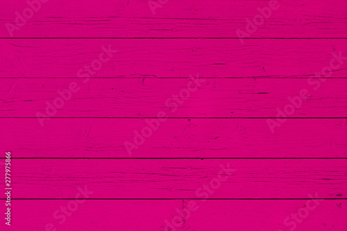 Wooden wall background, magenta color