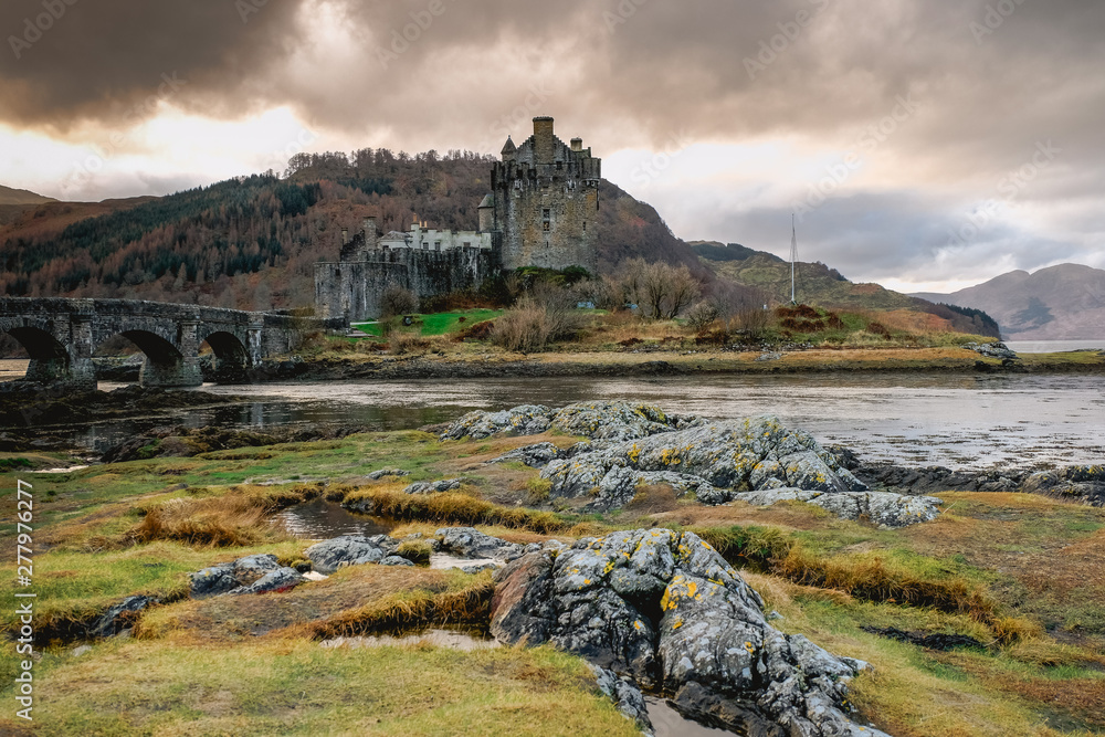 Historic Eilean Donan Castle taken in highlands, Scotland